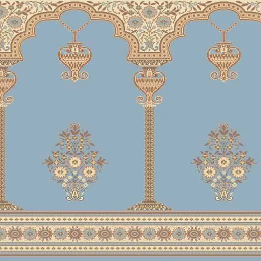 MYFLOOR Akrilik Mihraplı Cami Halısı (1945) Lacivert,Bordo,Turkuaz MYFLOOR Akrilik Mihraplı Cami Halısı (1945) Lacivert,Bordo,Turkuaz - Görsel 2