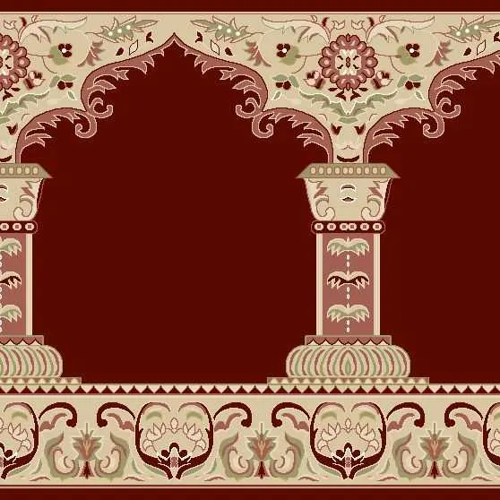 MYFLOOR Akrilik Mihraplı Cami Halısı (01) Bordo,Turkuaz,Zümrüt MYFLOOR Akrilik Mihraplı Cami Halısı (01) Bordo,Turkuaz,Zümrüt - Görsel 2